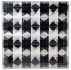 Biforcazione perfetta optical, 2001 - tessuto nylon su teca in plexiglass, 90x90x9 cm, 